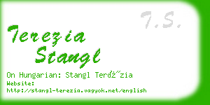 terezia stangl business card